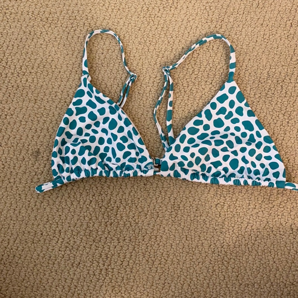 Bright Swimwear Barbados Top In Mint Cheetah